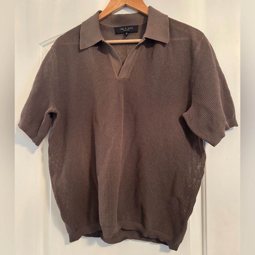 Men’s Rag & Bone Willy Mesh Polo